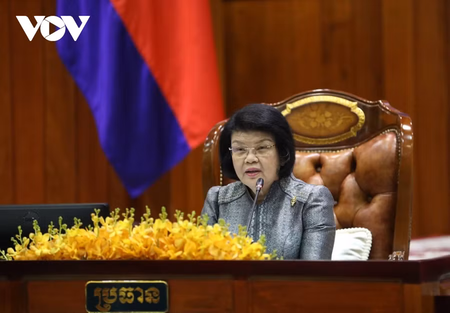 Chủ tịch Quốc hội Campuchia Khuon Sudary. Ảnh: VOV Chủ tịch Quốc hội Campuchia Khuon Sudary. Ảnh: VOV
