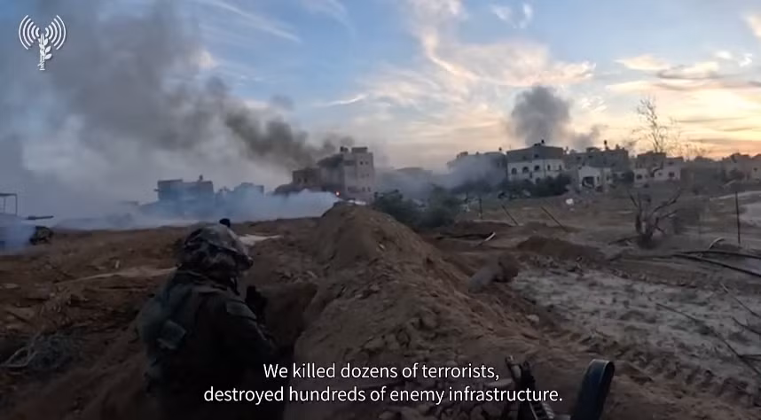 Lính Israel tại thành phố Khan Younis miền Nam Gaza. Ảnh: IDF