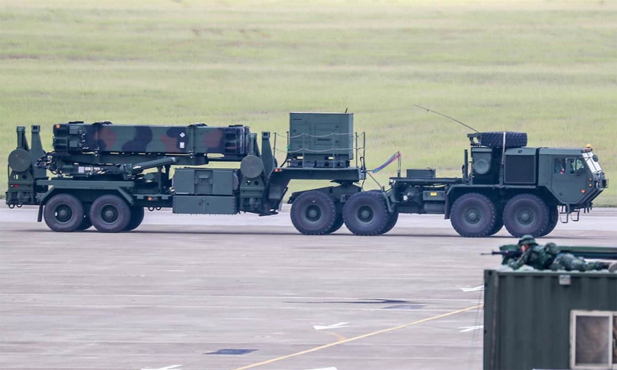 Xe chở đạn kiêm bệ phóng Patriot của Đài Loan. Ảnh: Lực lượng phòng vệ Đài Loan