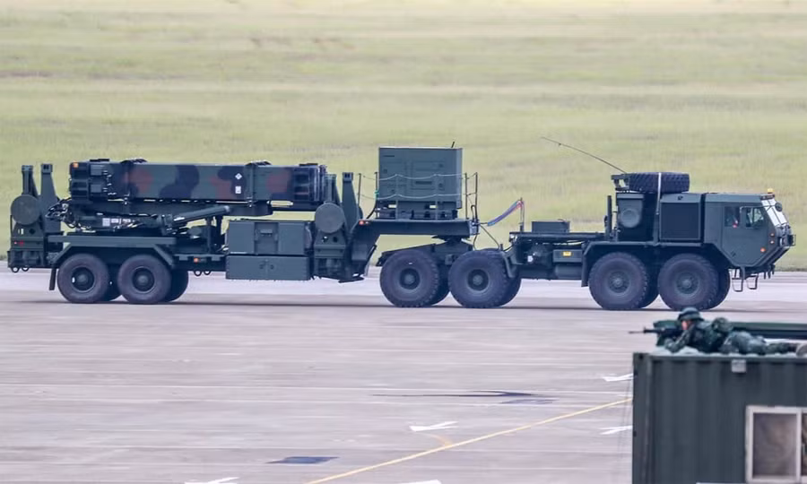 Xe chở đạn kiêm bệ phóng Patriot của Đài Loan. Ảnh: Lực lượng phòng vệ Đài Loan