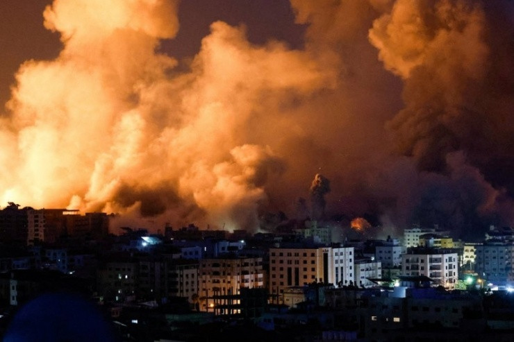 Gaza sau một cuộc không kích của Israel. Ảnh: Getty Images Gaza sau một cuộc không kích của Israel. Ảnh: Getty Images