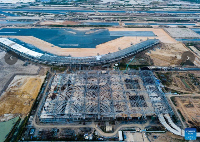 Sân bay Techo đang được xây dựng. Ảnh: Techz.vn