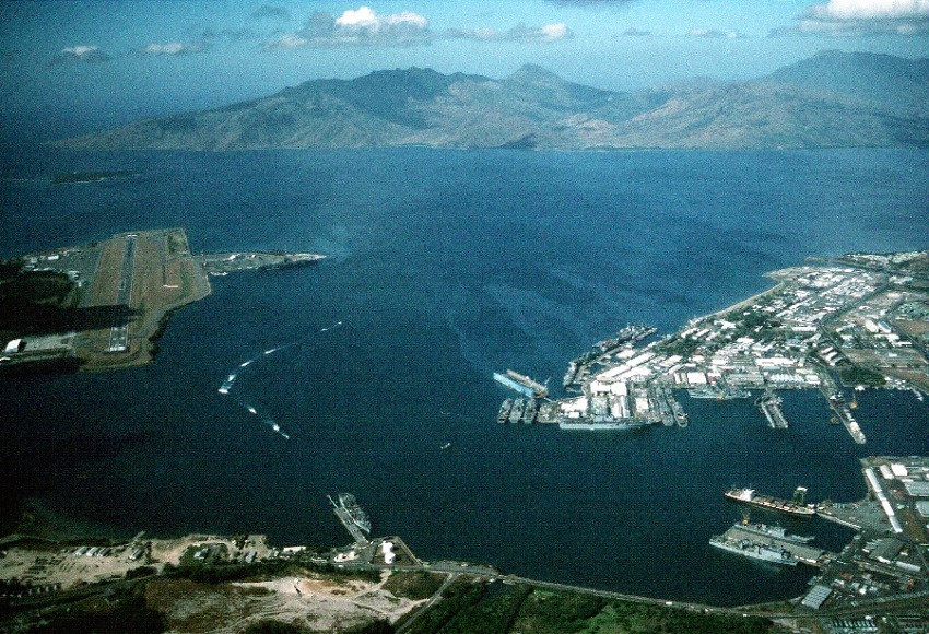 Vịnh Subic, nơi Mỹ từng đặt căn cứ quân sự trước khi rút khỏi Philippines những năm 1990. Ảnh: Wikipedia Vịnh Subic, nơi Mỹ từng đặt căn cứ quân sự trước khi rút khỏi Philippines những năm 1990. Ảnh: Wikipedia