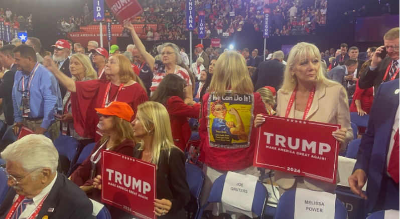 2400 đại biểu khắp các tiểu bang của Mỹ tham dự đại hội đảng Cộng hòa. Ảnh: VOV