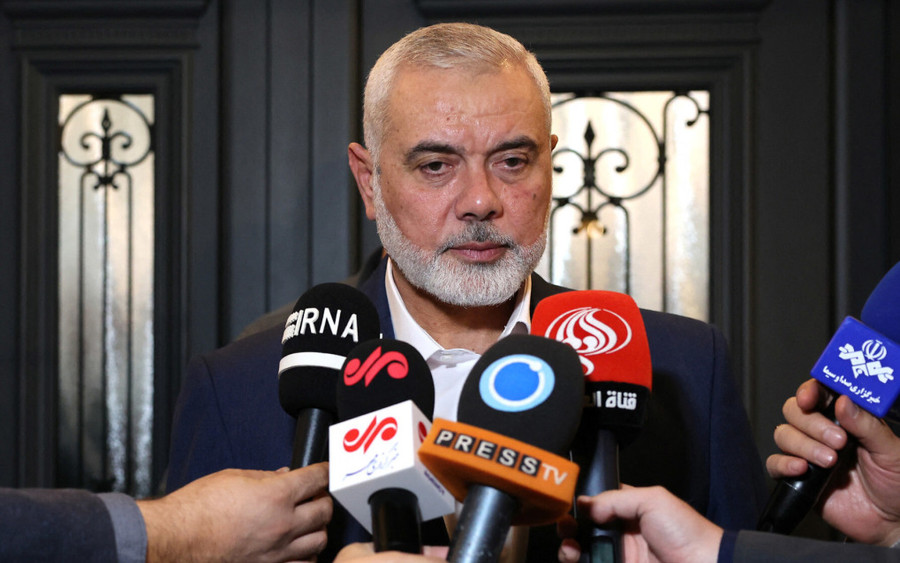 Lãnh đạo Hamas Ismail Haniyeh tại Doha tháng 12/2023.Ảnh: BNG Iran Lãnh đạo Hamas Ismail Haniyeh tại Doha tháng 12/2023.Ảnh: BNG Iran