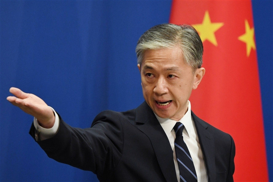 Ông Uông Văn Bân, người phát ngôn Bộ ngoại giao Trung Quốc. Ảnh: RT