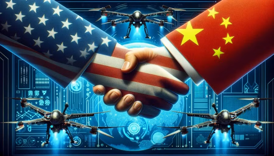 Cấm sử dụng AI trong lĩnh vực quân sự có thể là thỏa thuận lịch sử giữa Mỹ và Trung Quốc. Ảnh: VNN