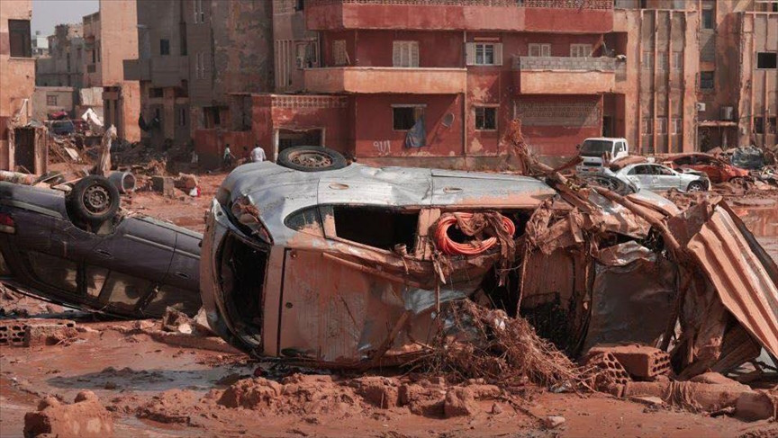 Hình ảnh lũ lụt tàn phá ở Libya. Ảnh: AP Hình ảnh lũ lụt tàn phá ở Libya. Ảnh: AP