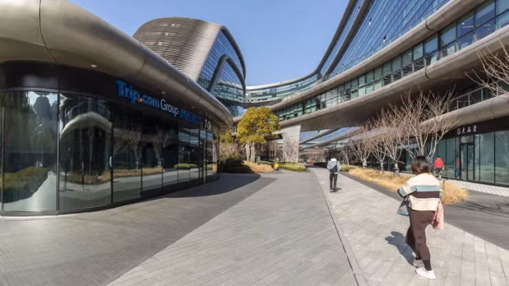 Trụ sở Trip.com tại Thượng Hải- Trung Quốc. Ảnh: Getty Images