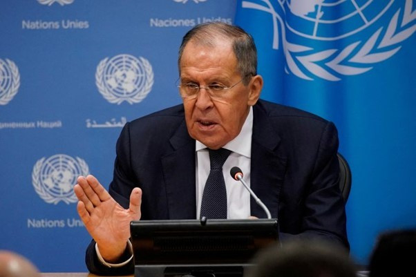 Ngoại trưởng Nga Lavrov. Ảnh: AFP