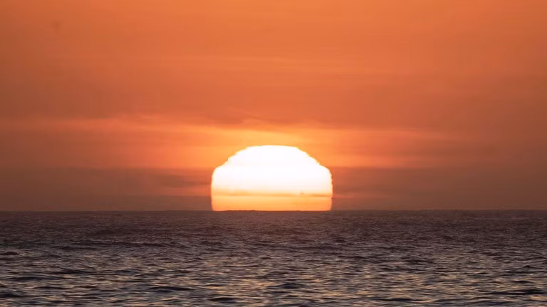 Hình ảnh mặt trời lặn ở Úc. Ảnh: Getty Images