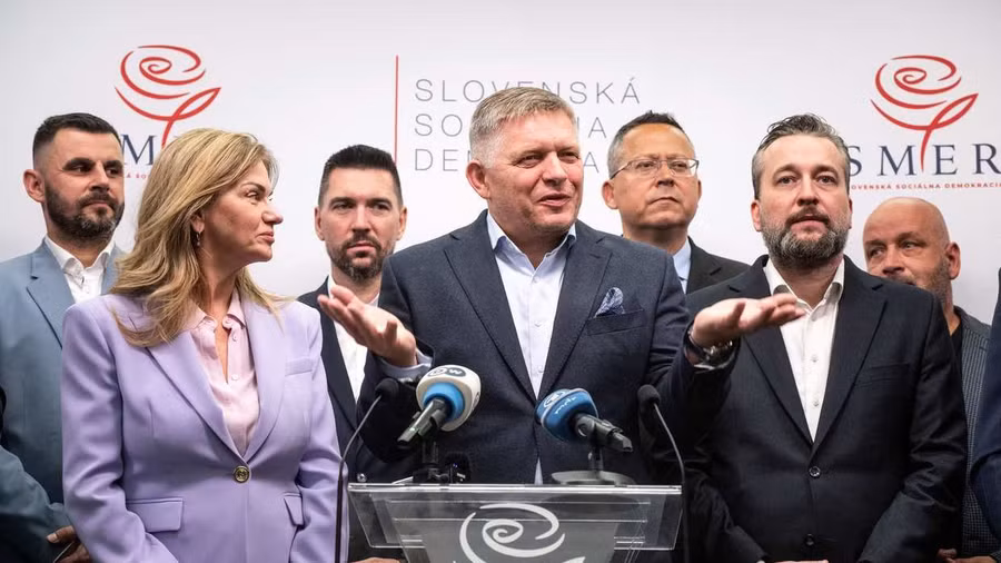 Ông Fico trong cuộc họp báo mới đây. Ảnh: từ TTXVN Ông Fico trong cuộc họp báo mới đây. Ảnh: từ TTXVN