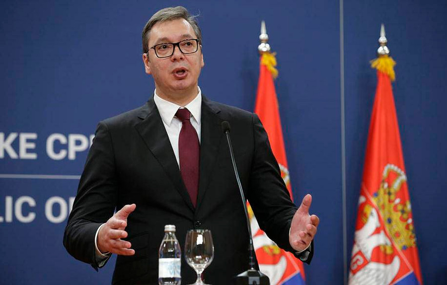 Tổng thống Serbia Aleksandar Vucic. Ảnh: EPA