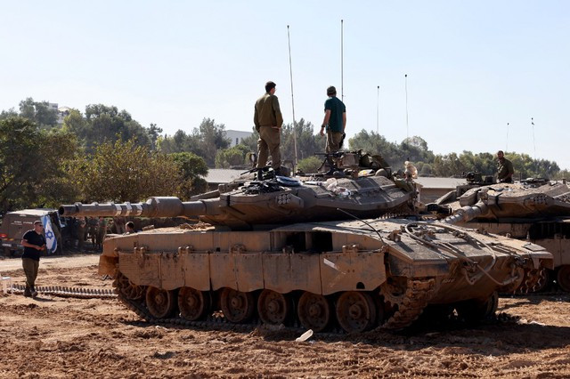 Lực lượng Israel ở gần khu vực biên giới phía Nam Dải Gaza. Ảnh AFP Lực lượng Israel ở gần khu vực biên giới phía Nam Dải Gaza. Ảnh AFP