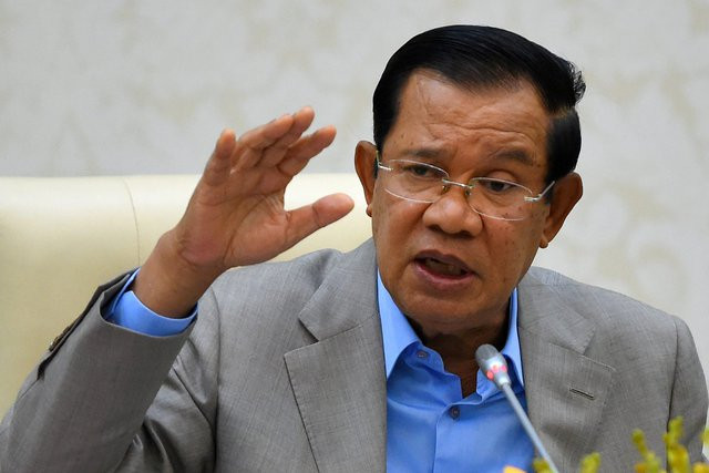Thủ tướng Campuchia Hun Sen. Ảnh: AFP