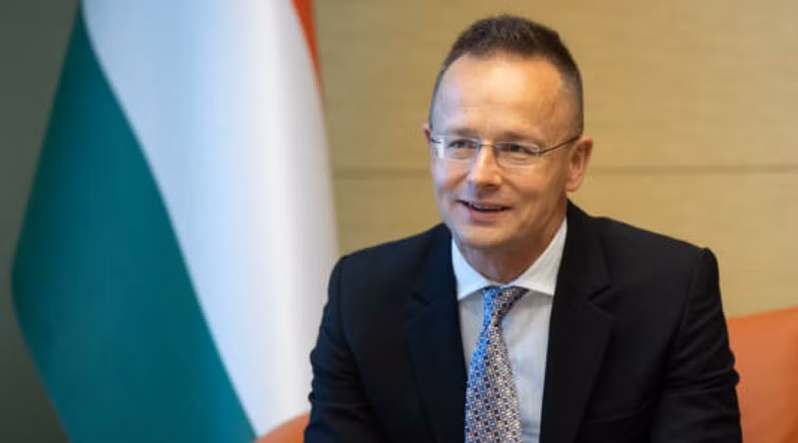 Ngoại trưởng Hunggary Peter Szijarto. Ảnh: Anadolu