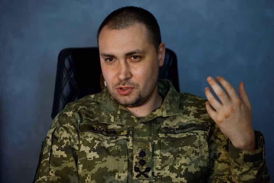 Giám đốc cơ quan tình báo Ucraine Kirill Budanov là 1 trong 4 quan chức bị Nga buộc tội. Ảnh: Reuters