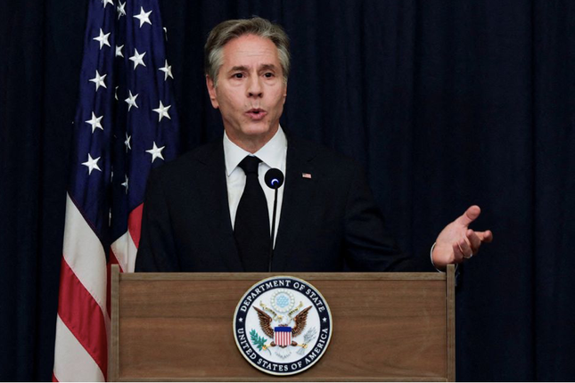 Ngoại trưởng Mỹ A. Blinken. Ảnh: Reuters
