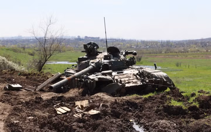 Bằng chứng thiệt hại trong cuộc xung đột Nga- Ucraine. Ảnh: Sputnik