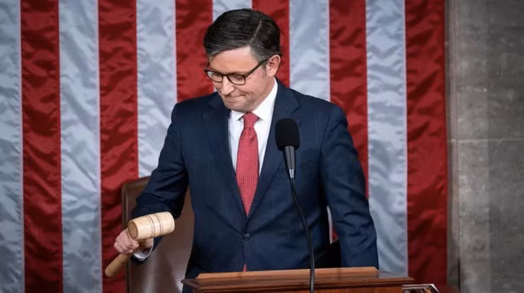 Tân Chủ tịch Hạ viện Mỹ Mike Johnson. Ảnh: TTXVN