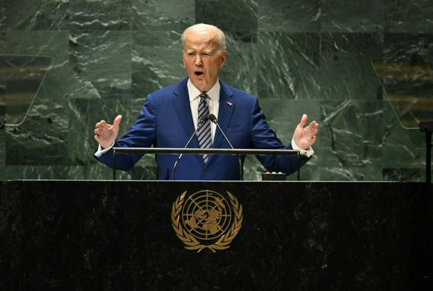 Tổng thống Biden phát biểu tại Đại hội đồng LHQ hôm 19-9. Ảnh: AFP Tổng thống Biden phát biểu tại Đại hội đồng LHQ hôm 19-9. Ảnh: AFP