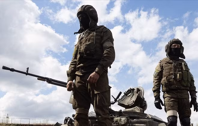 Binh sỹ Nga tại mặt trận. Ảnh: TASS