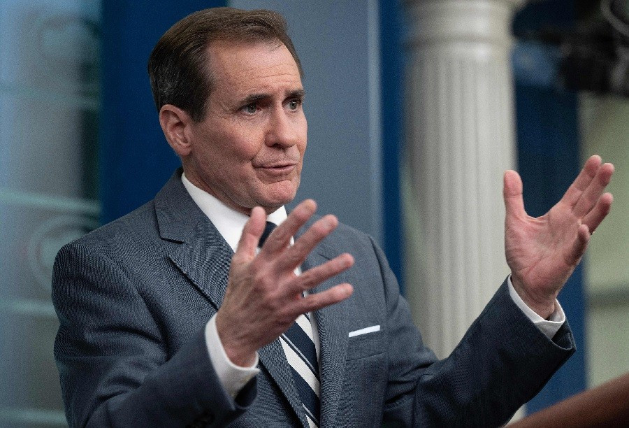 Ông John Kirby khẳng định Mỹ muốn cạnh tranh và giành chiến thắng trước Trung Quốc. Ảnh: AFP Ông John Kirby khẳng định Mỹ muốn cạnh tranh và giành chiến thắng trước Trung Quốc. Ảnh: AFP