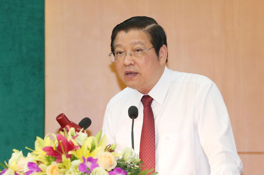 Ông Phan Đình Trạc, Bí thư Trung ương Đảng, Trưởng ban Nội chính Trung ương. Ảnh: Phương Hoa