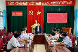 Quang cảnh buổi làm việc. Ảnh: Hà Duy