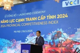 Lễ công bố Chỉ số năng lực cạnh tranh cấp tỉnh (PCI) năm 2024. Ảnh: Internet