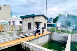 Hệ thống xử lý nước thải của Bệnh viện Hùng Vương Gia Lai. Ảnh: H.D