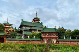 Chùa Minh Thành-một "điểm nhấn" độc đáo của TP. Pleiku. Ảnh: Hà Duy