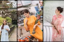  Giới trẻ Gia Lai tranh thủ chụp ảnh Tết sớm