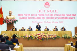 Đồng chí Phạm Minh Chính-Ủy viên Bộ Chính trị, Thủ tướng Chính phủ đã chủ trì Hội nghị Chính phủ với các địa phương về tăng trưởng kinh tế. Ảnh: VGP