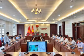 Quang cảnh buổi làm việc. Ảnh Hà Duy