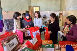 Hội Nữ doanh nhân tỉnh Gia Lai đã tổ chức chương trình Xuân yêu thương tại Trung tâm bảo trợ xã hội tỉnh nhân dịp Tết Nguyên đán Ất Tỵ 2025. Ảnh: H.D.