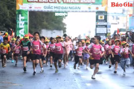 Hơn 600 vận động viên nhí tham gia giải chạy Gia Lai City Trail 2024