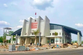 Dự án Hạ tầng Khu kinh tế Cửa khẩu Quốc tế Lệ Thanh đang đẩy nhanh tiến độ thi công. Ảnh: Hà Duy