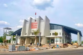 Dự án Hạ tầng Khu kinh tế Cửa khẩu Quốc tế Lệ Thanh đang đẩy nhanh tiến độ thi công. Ảnh: Hà Duy