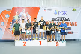 Giải Pickleball Điện máy Phạm Gia Khang thu hút 117 cặp vận động viên tranh tài