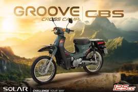 Phiên bản GROOVE CROSS CAMP 125 CBS 2025 với thiết kế phong cách Adventure cá tính. Ảnh: S.T