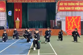 Trường Sao Việt tổ chức Giải Võ cổ truyền chào mừng hội thao hè