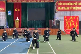 Trường Sao Việt tổ chức Giải Võ cổ truyền chào mừng hội thao hè