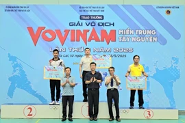  Trao 55 bộ huy chương tại Giải Vô địch Vovinam miền Trung-Tây Nguyên lần thứ 3 năm 2025 