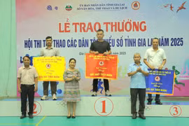Giải nhất toàn đoàn Hội thi thể thao các dân tộc thiểu số tỉnh Gia Lai năm 2025 thuộc về TP. Pleiku. Ảnh: R.H