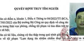  Truy tìm Lê Văn Toản liên quan đến vụ lạm dụng tín nhiệm chiếm đoạt tài sản 