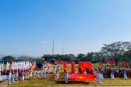 Hơn 400 vận động viên tranh tài tại Đại hội Thể dục thể thao xã Đak Pơ lần thứ I