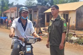 Tổ trưởng tổ bảo vệ an ninh trật tự thôn Plei Đung tận tâm với công việc