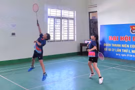 Hơn 50 vận động viên tranh tài giải cầu lông lứa tuổi học sinh xã Ia Ly