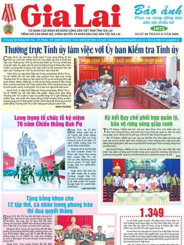 Báo Ảnh Gia Lai ngày 28-6-2024 